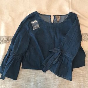 SOLD Denim Top